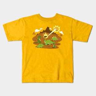 DINO EXTINCTION IS FUN! Kids T-Shirt